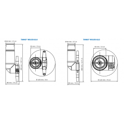 Tête de lavage à jets rotatifs Tanko MX150