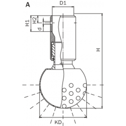 Tête de lavage rotative Tanko RB